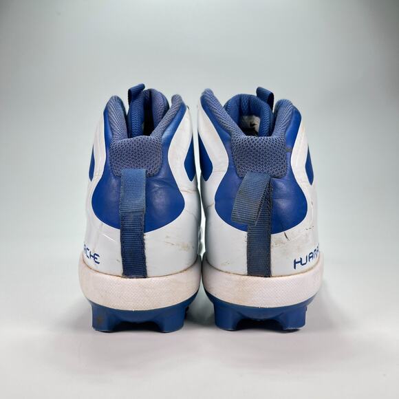 Nike Alpha Huarache Blue White Pro Mid MCS Baseball 923434-411 Youth Size 5.5 - Picture 5 of 10